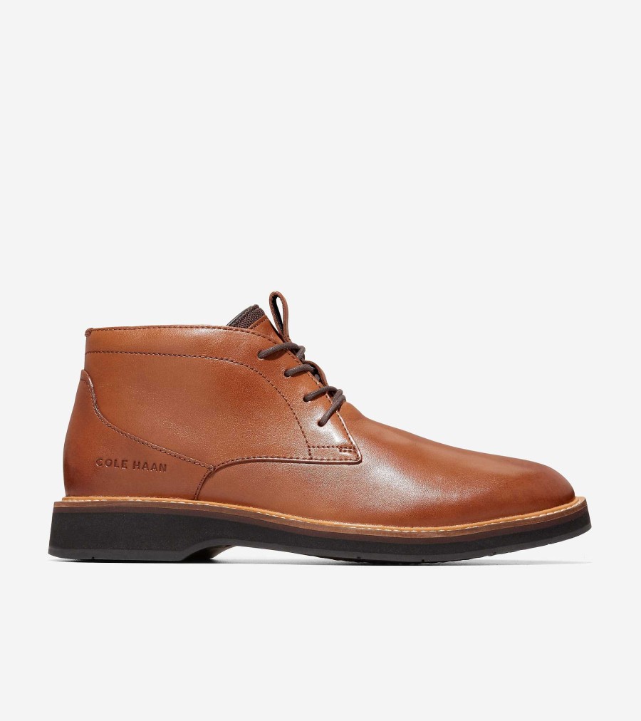 Men Cole Haan Boots | Men'S Osborn Grand 360 Chukka Boots British Tan-Black