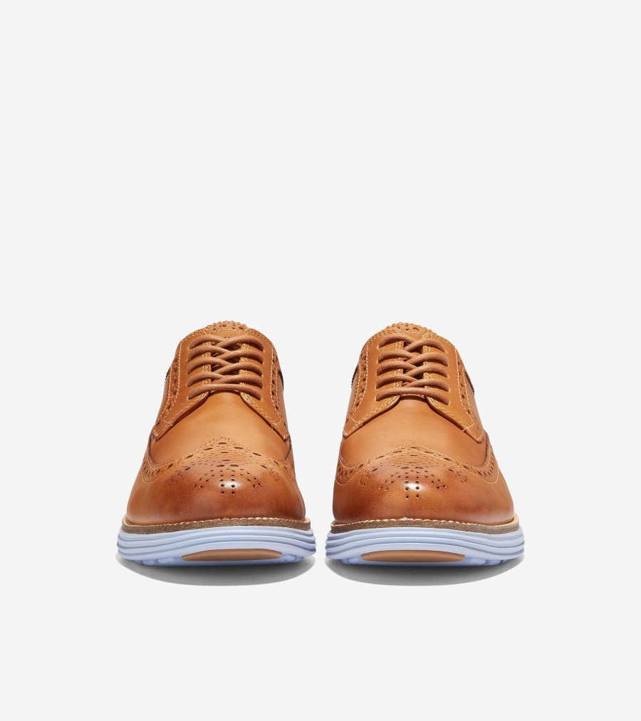 Men Cole Haan Oxfords | Men'S Riginalgrand Longwing Oxford Camello-Chambray