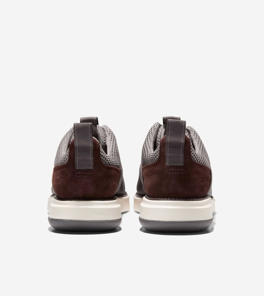 Men Cole Haan Sneakers | Men'S Grand Atlantic Sneaker Stormcloud Knit-Dark Brown