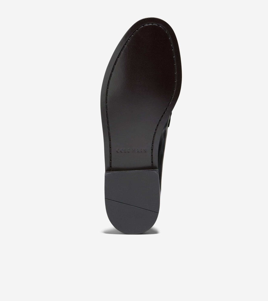 Men Cole Haan Loafers & Drivers | Men'S Pinch Tassel Loafer Black