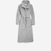 Women Cole Haan Jackets & Coats | Women'S Slick Wool Long Coat Light Grey