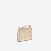 Women Cole Haan Wallets & Wristlets | Essential Pouch Genevieve Weave Gold