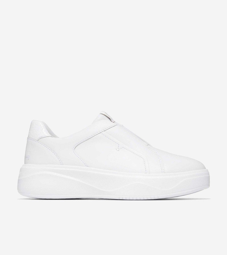 Women Cole Haan Sneakers | Women'S Grandpr Demi Slip-On Sneaker Optic White