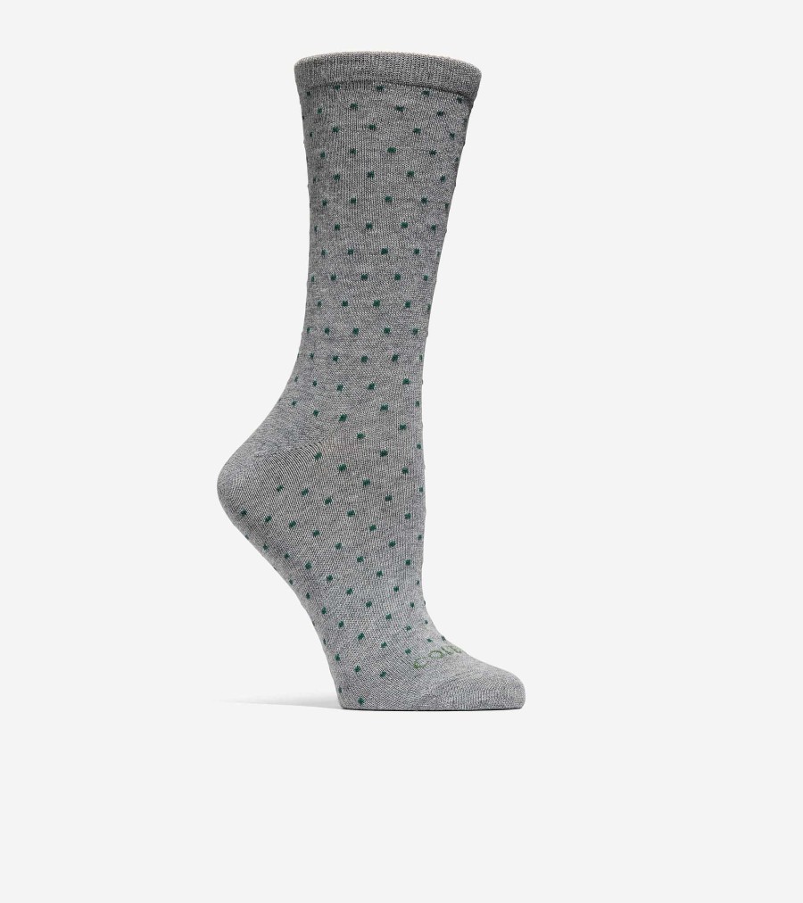 Women Cole Haan Socks | Tree Logo Gift Box Oatmeal Heather