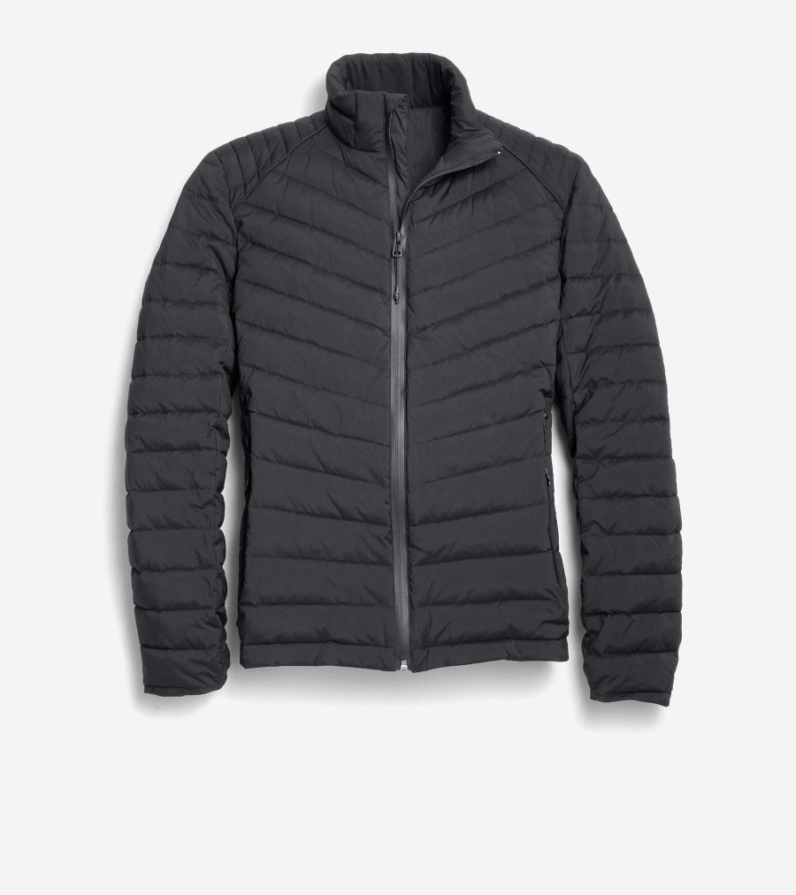 Men Cole Haan Coats & Jackets | Men'S Quilt Jacket Black