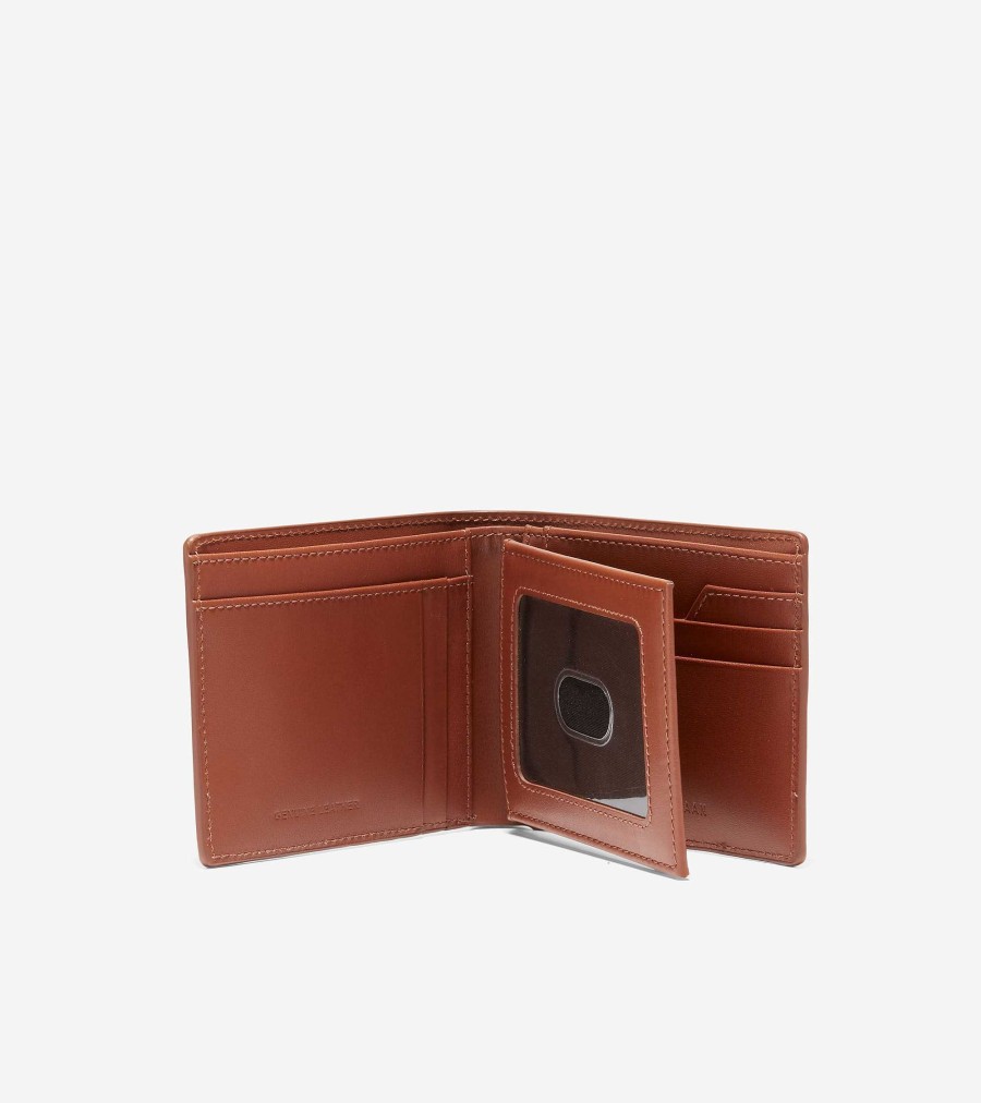 Men Cole Haan Wallets | Boxshine Extra Capacity Wallet Cognac