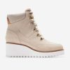 Women Cole Haan Boots | Women'S Zer Grand City Wedge Hiker Boots Light Sesame