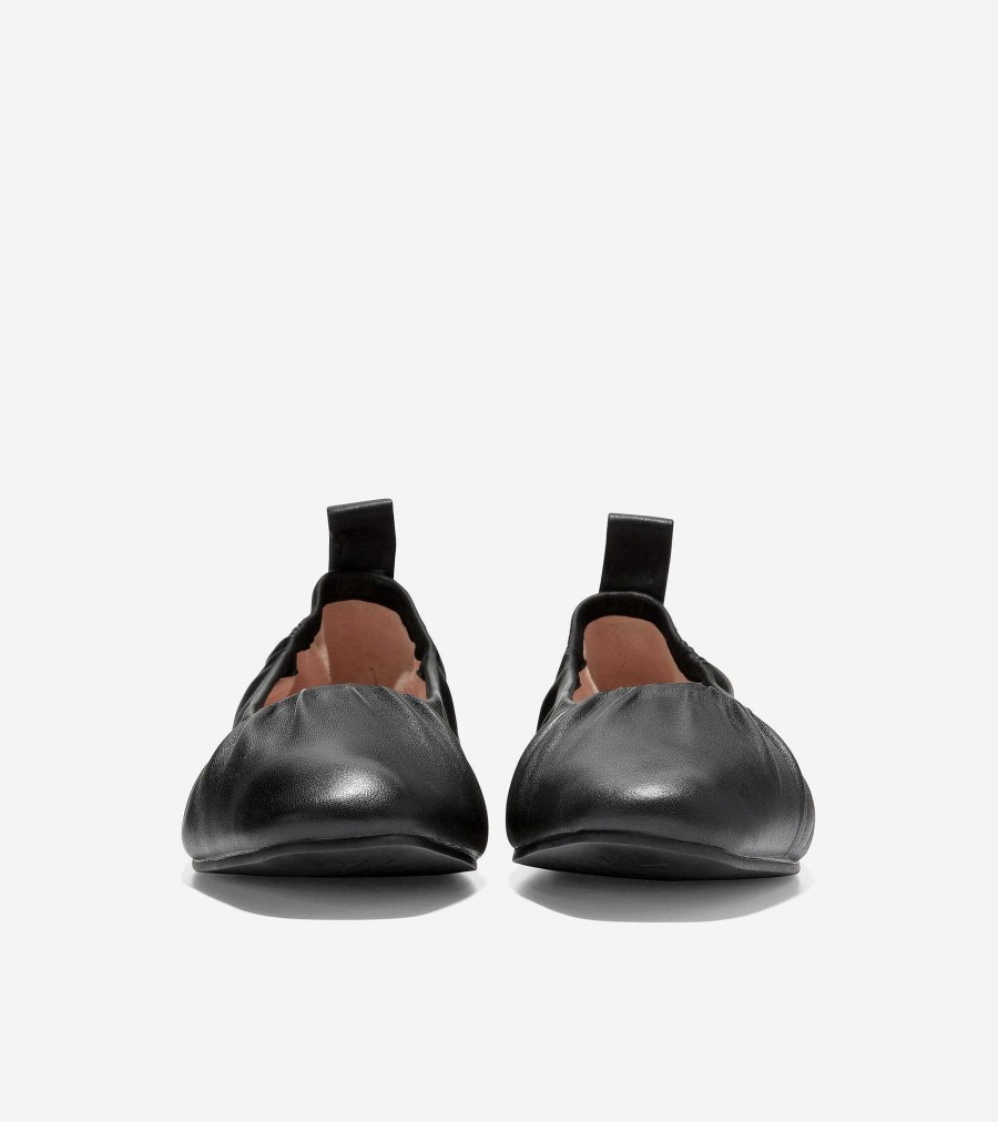 Women Cole Haan Flats & Slip-Ons | Women'S York Soft Ballet Black