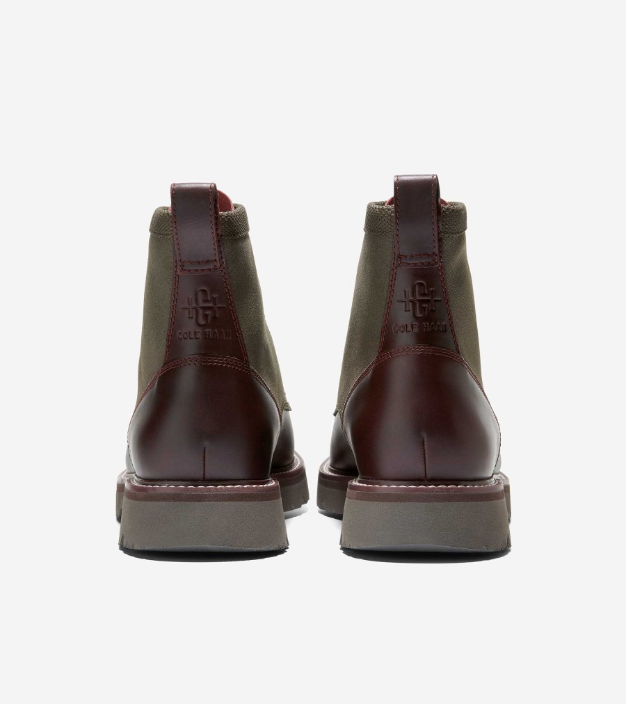 Men Cole Haan Boots | Men'S American Classics Plain Toe Boots Bloodstone-Deep Olive