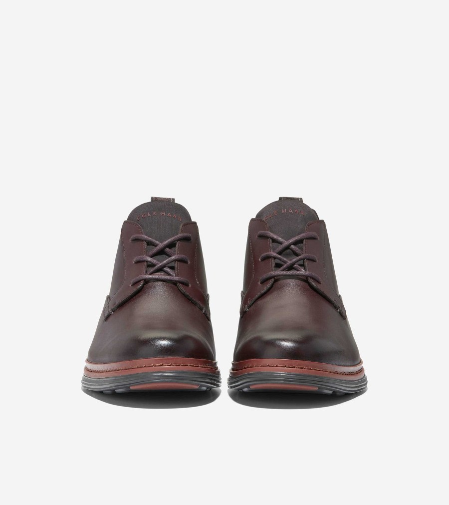 Men Cole Haan Boots | Men'S Riginalgrand Chukka Boots Pinot-Dark Chocolate