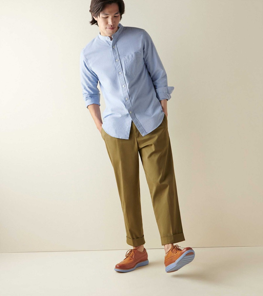 Men Cole Haan Oxfords | Men'S Riginalgrand Longwing Oxford Camello-Chambray