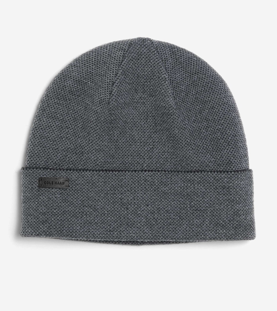 Men Cole Haan Hats, Gloves, & Scarves | Birdseye Beanie Caviar