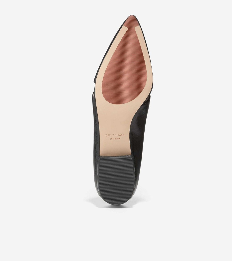 Women Cole Haan Flats & Slip-Ons | Women'S Viola Skimmer Flat Black