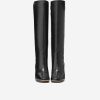 Women Cole Haan Boots | Women'S Chrystie Square Toe Tall Boot Black