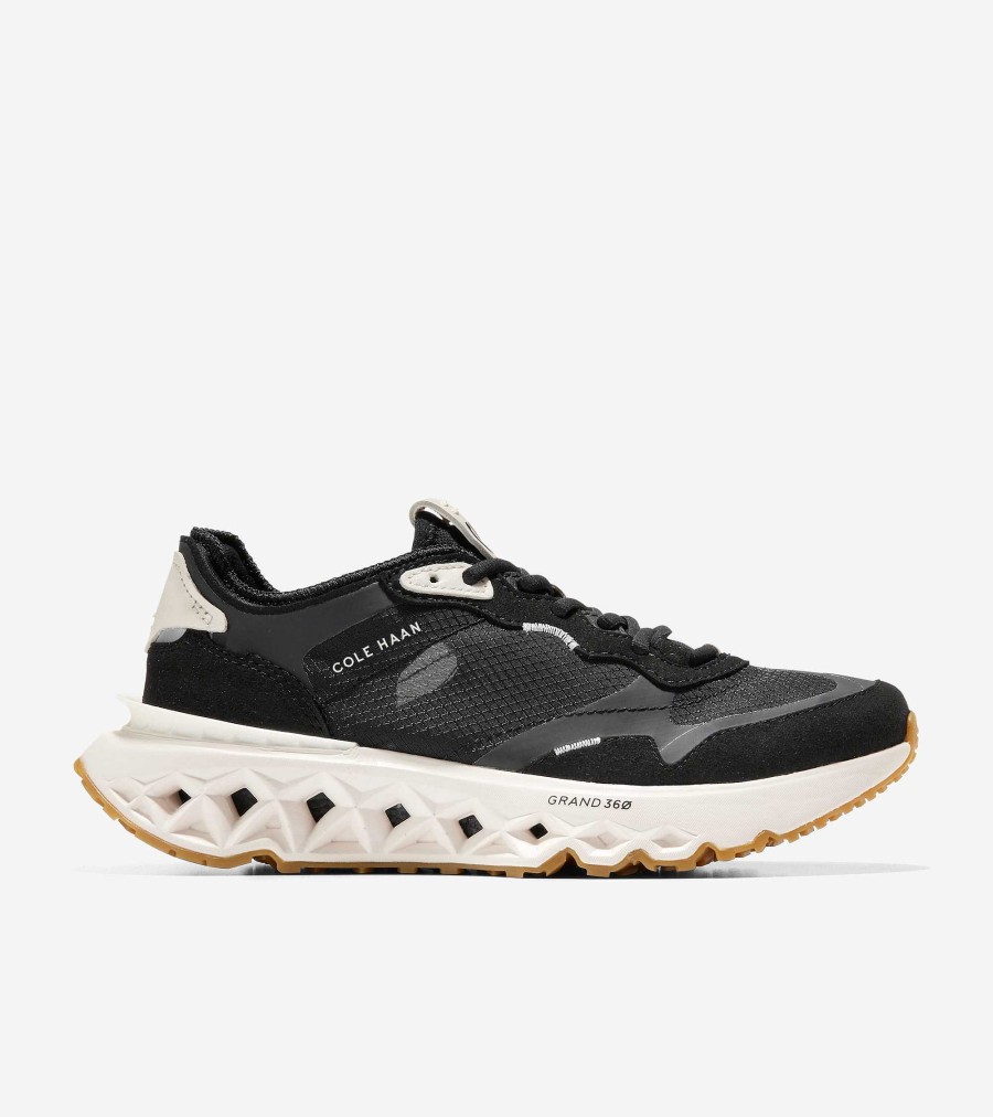 Women Cole Haan Sneakers | Women'S 5.Zer Grand Running Shoe Black-Ivory