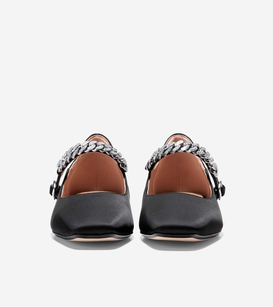 Women Cole Haan Flats & Slip-Ons | Women'S Bridge Maryjane Ballet Flats Black