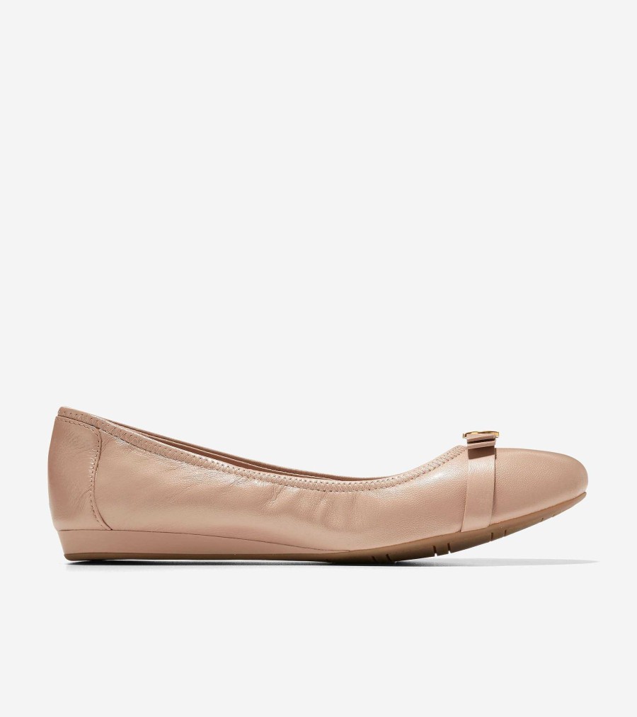 Women Cole Haan Flats & Slip-Ons | Women'S Tova Bow Ballet Brush