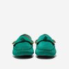 Women Cole Haan Loafers & Drivers | Women'S Evelyn Bow Driver Aventurine Suede