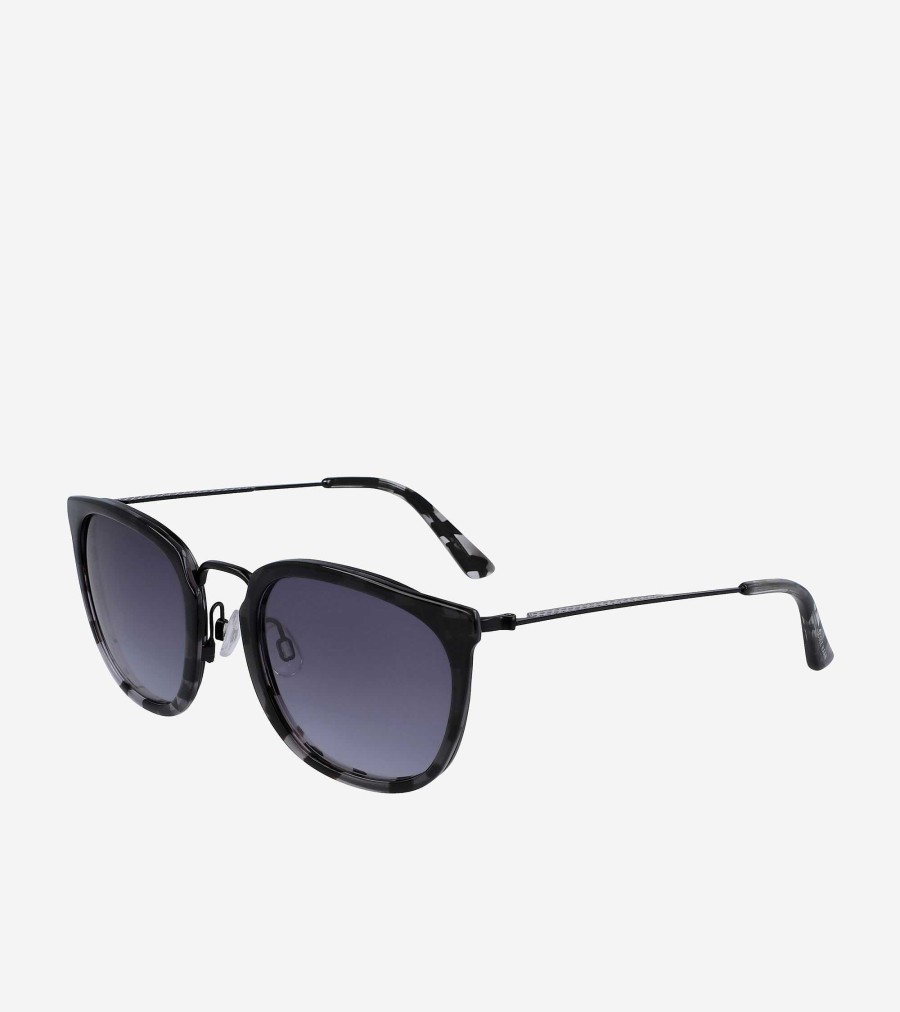 Women Cole Haan Sunglasses | Round Tortoise Sunglasses Smoke Tortoise