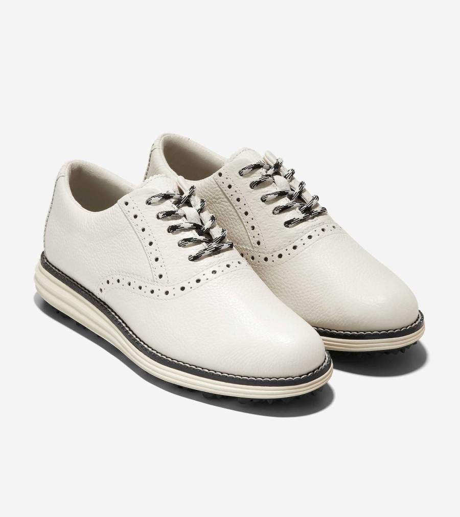 Women Cole Haan Golf Shoes | Women'S Riginalgrand Shortwing Golf Shoe Ivory-Black