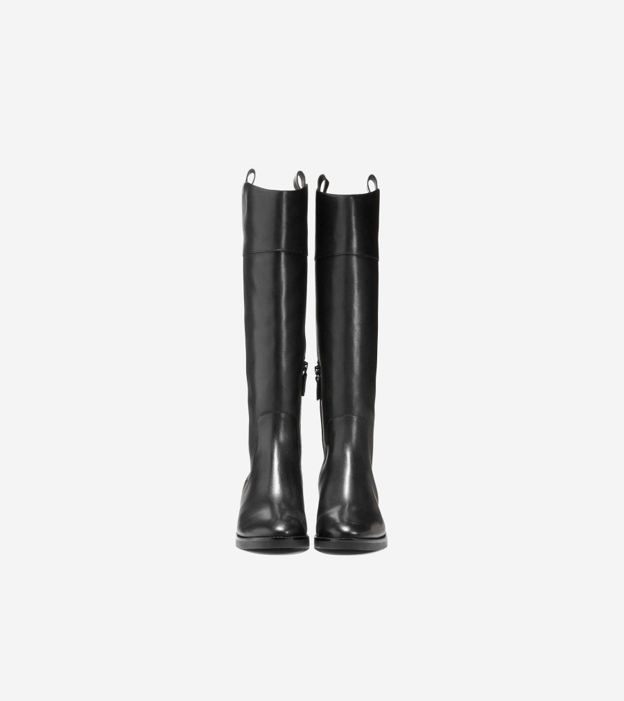 Women Cole Haan Boots | Women'S Hampshire Riding Boot Black