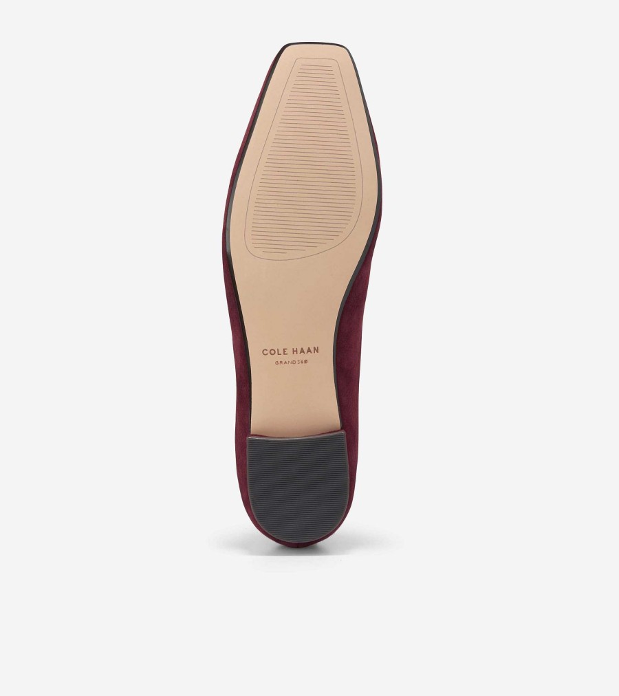 Women Cole Haan Flats & Slip-Ons | Women'S Bridge Maryjane Ballet Bloodstone