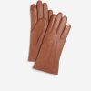 Women Cole Haan Hats, Gloves, & Scarves | Leather Tech Tip Glove British Tan