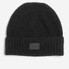 Women Cole Haan Hats, Gloves, & Scarves | Half-Cardigan Stitch Beanie Caviar