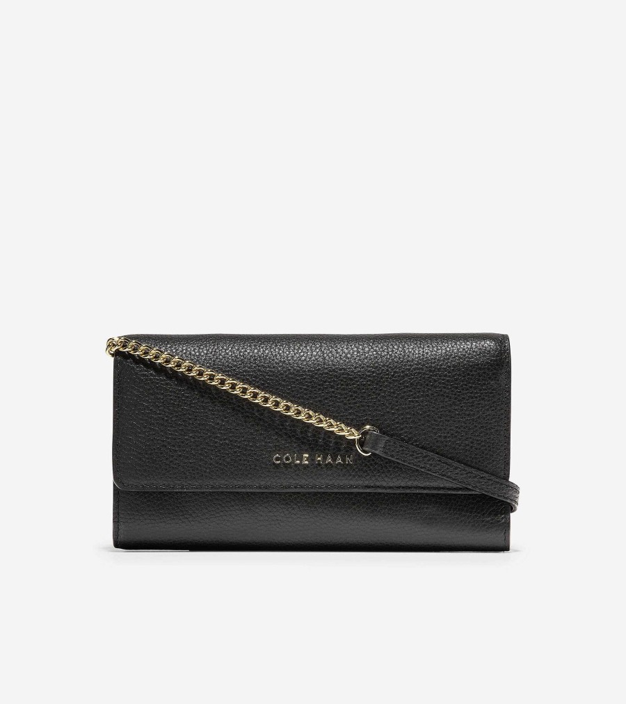 Women Cole Haan Wallets & Wristlets | Wallet On A Chain Black