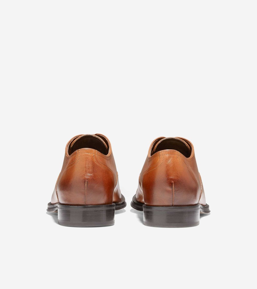 Men Cole Haan Oxfords | Men'S Modern Classics Cap Toe Oxford British Tan-Dark Chocolate