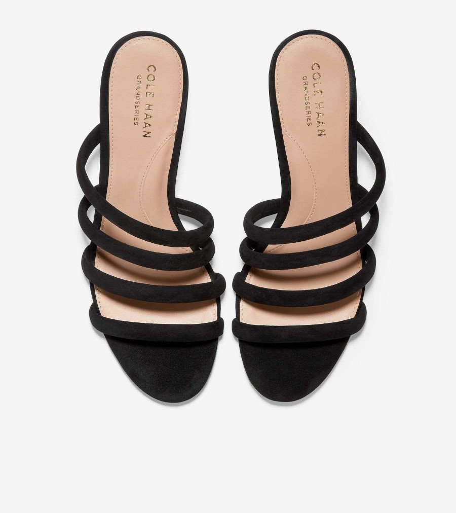 Women Cole Haan Sandals | Women'S Adella Sandal Black Suede