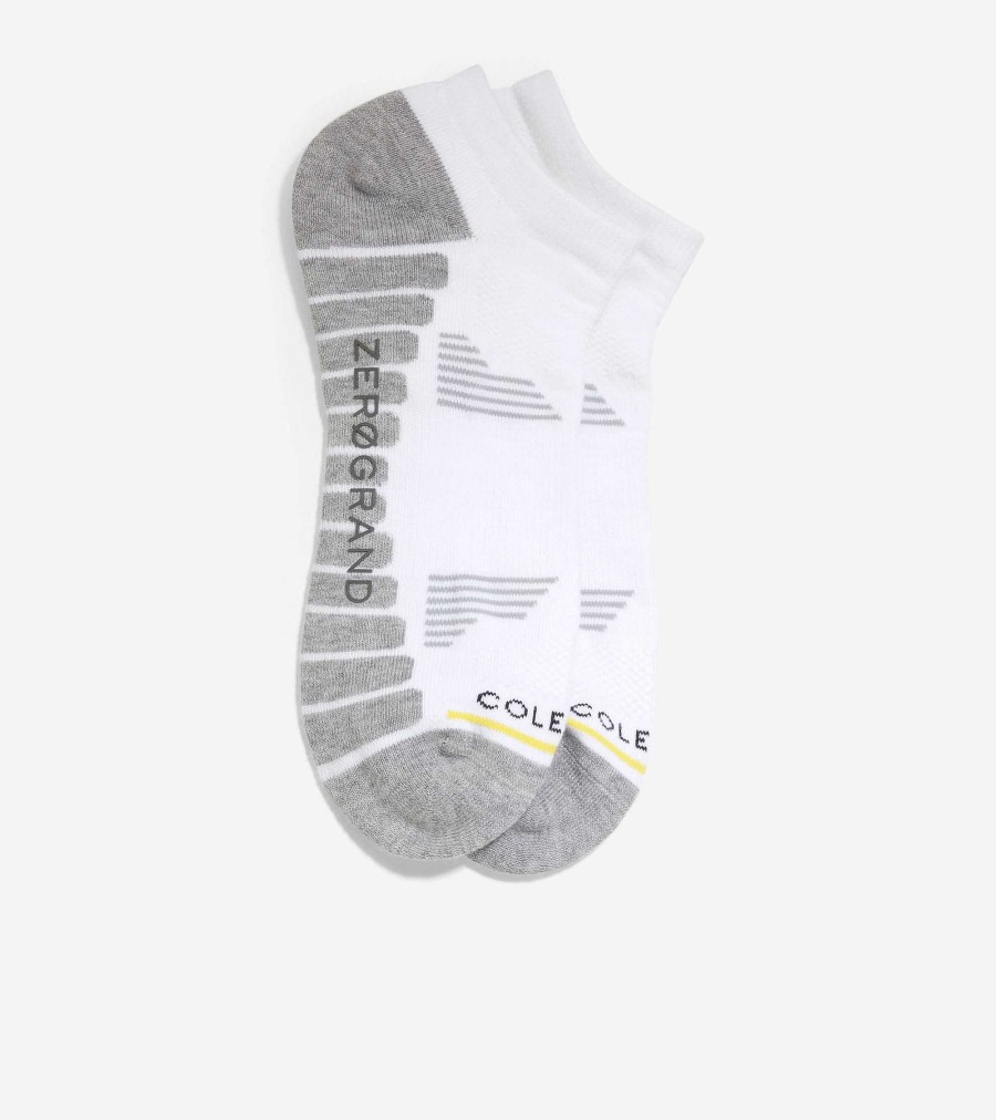 Men Cole Haan Socks | Men'S Zer Grand Performance No-Show Socks White