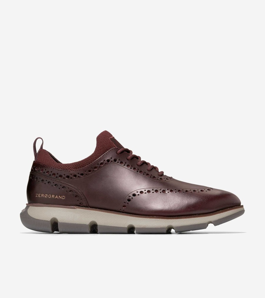 Men Cole Haan Oxfords | Men'S 4.Zer Grand Oxford Bloodstone-Pinot-Dark Latte