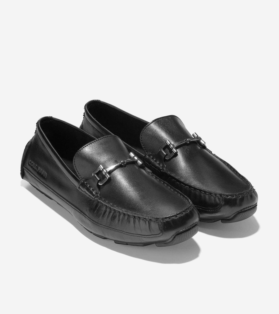 Men Cole Haan Loafers & Drivers | Men'S Wyatt Bit Driver Black