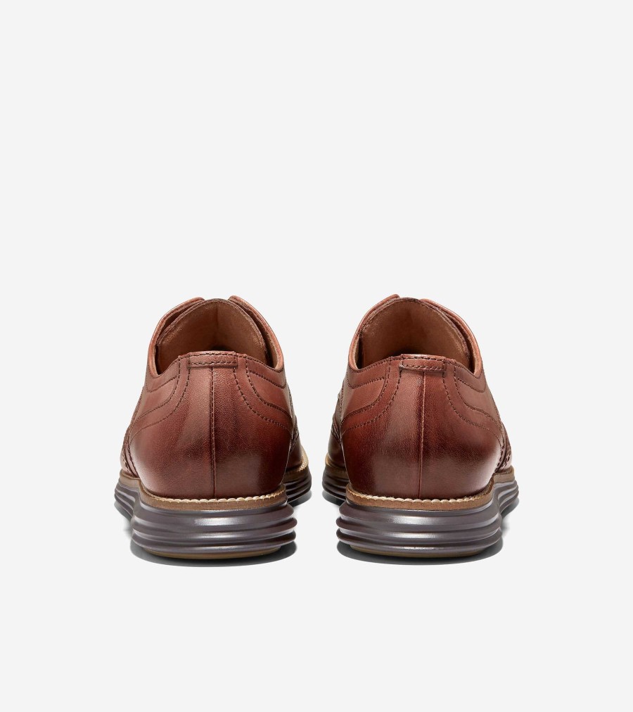 Men Cole Haan Oxfords | Men'S Riginalgrand Wingtip Oxfords Woodbury-Java