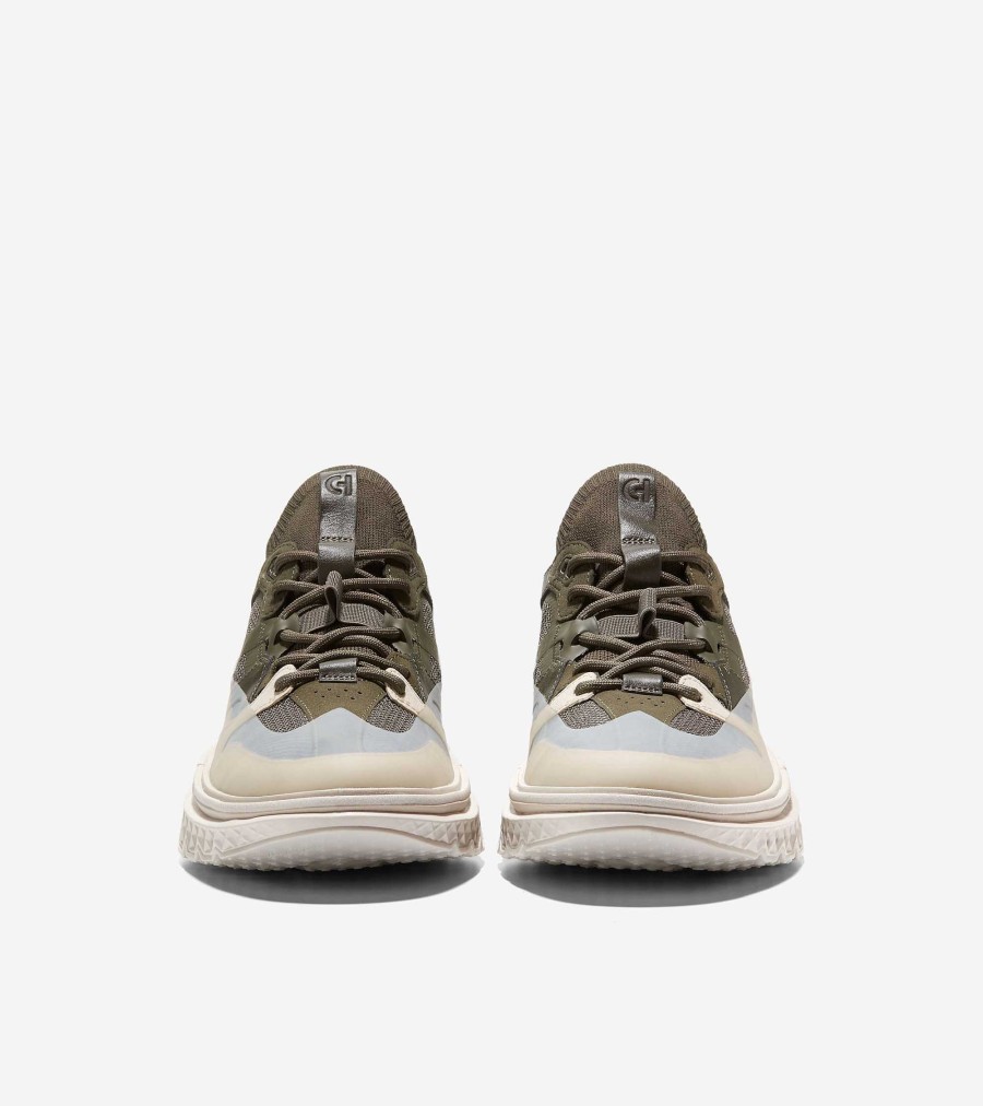 Men Cole Haan Sneakers | Men'S 5.Zer Grand Wrk Sneaker Silver Birch-Olive-Tangerine