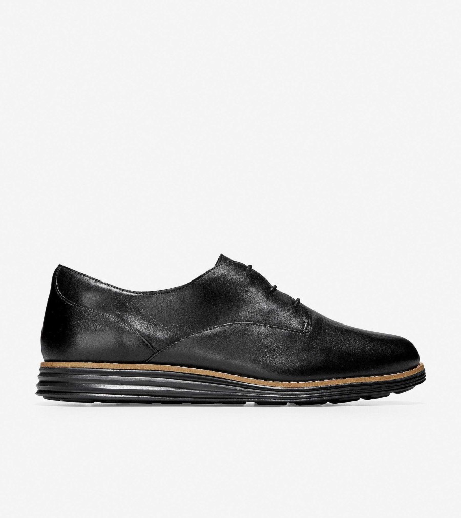 Women Cole Haan Oxfords | Women'S Riginalgrand Plain Oxford Black Leather