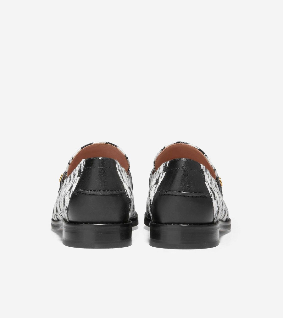 Women Cole Haan Loafers & Drivers | Women'S Lux Pinch Penny Loafer Metallic Houndstooth