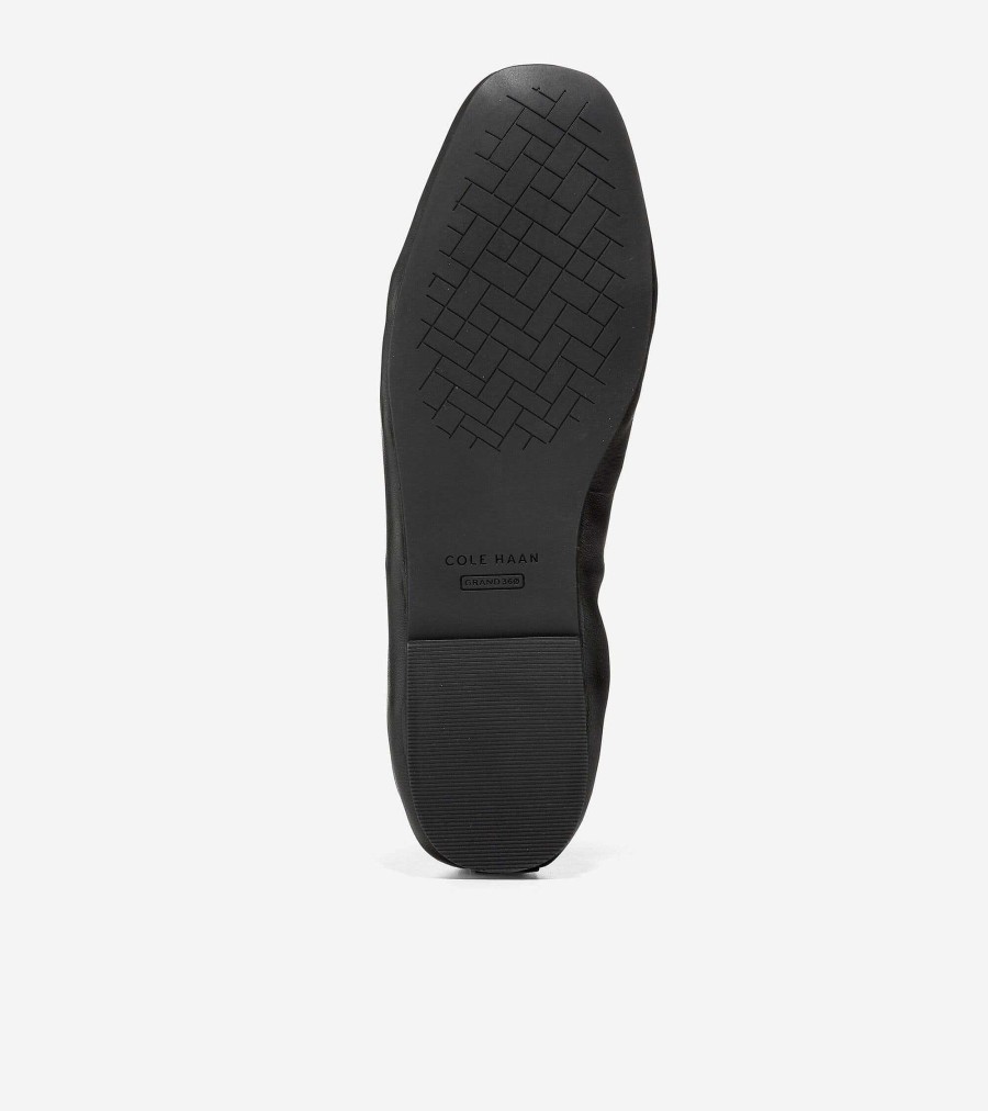 Women Cole Haan Flats & Slip-Ons | Women'S York Soft Ballet Black