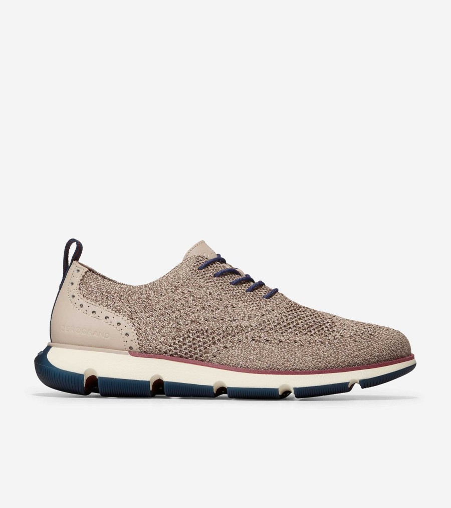 Men Cole Haan Oxfords | Men'S 4.Zer Grand Oxford Riverstone Stitchlite -Mortar