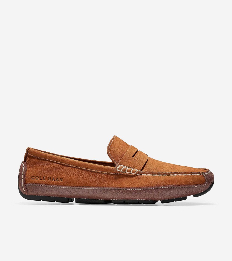 Men Cole Haan Loafers & Drivers | Men'S Wyatt Penny Driver British Tan