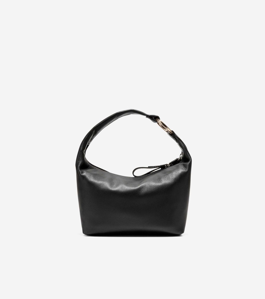 Women Cole Haan Shoulder Bags | Mini Hobo Bag Black