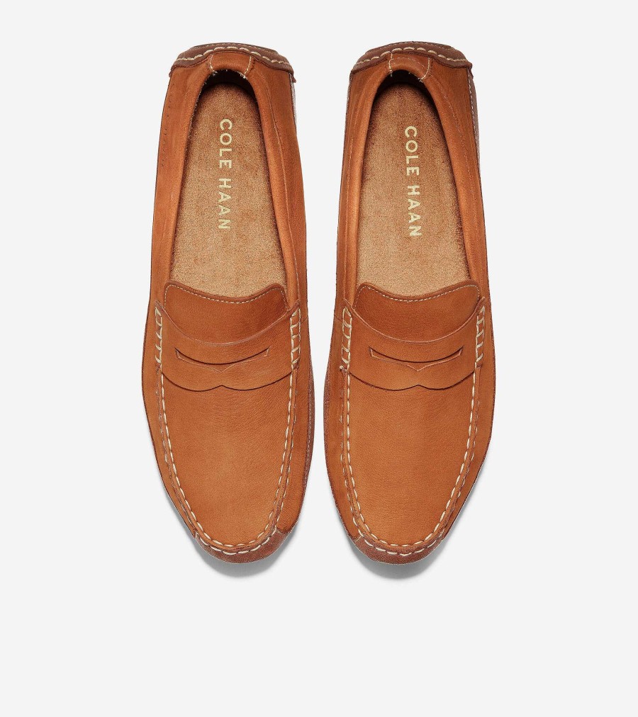 Men Cole Haan Loafers & Drivers | Men'S Wyatt Penny Driver British Tan