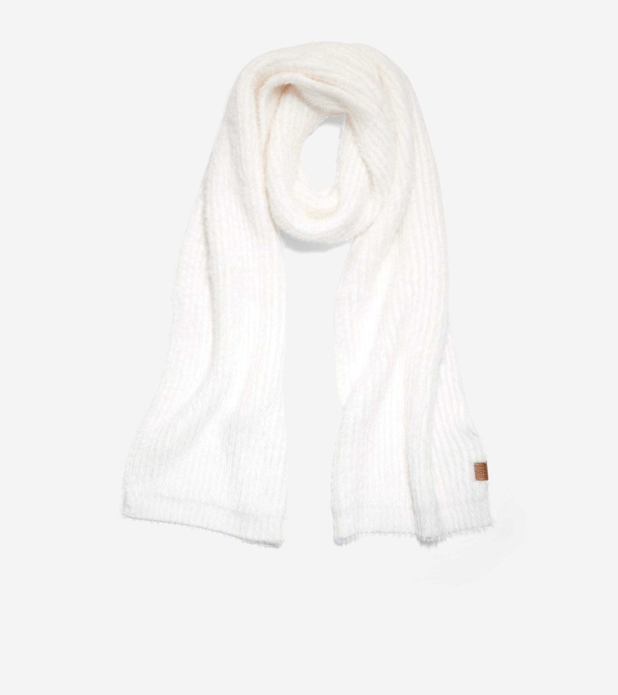 Women Cole Haan Hats, Gloves, & Scarves | Plush Scarf Ivory