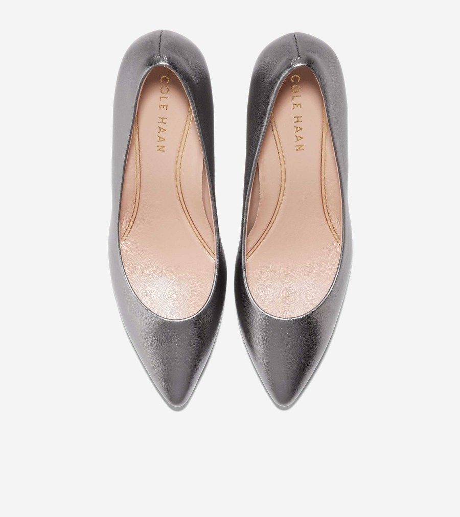 Women Cole Haan Pumps & Wedges | Women'S Grand Ambition Pumps Dark Silver