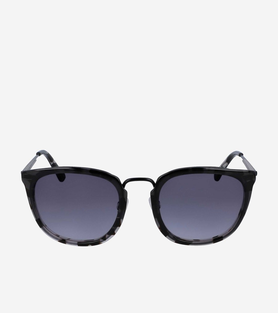 Women Cole Haan Sunglasses | Round Tortoise Sunglasses Smoke Tortoise