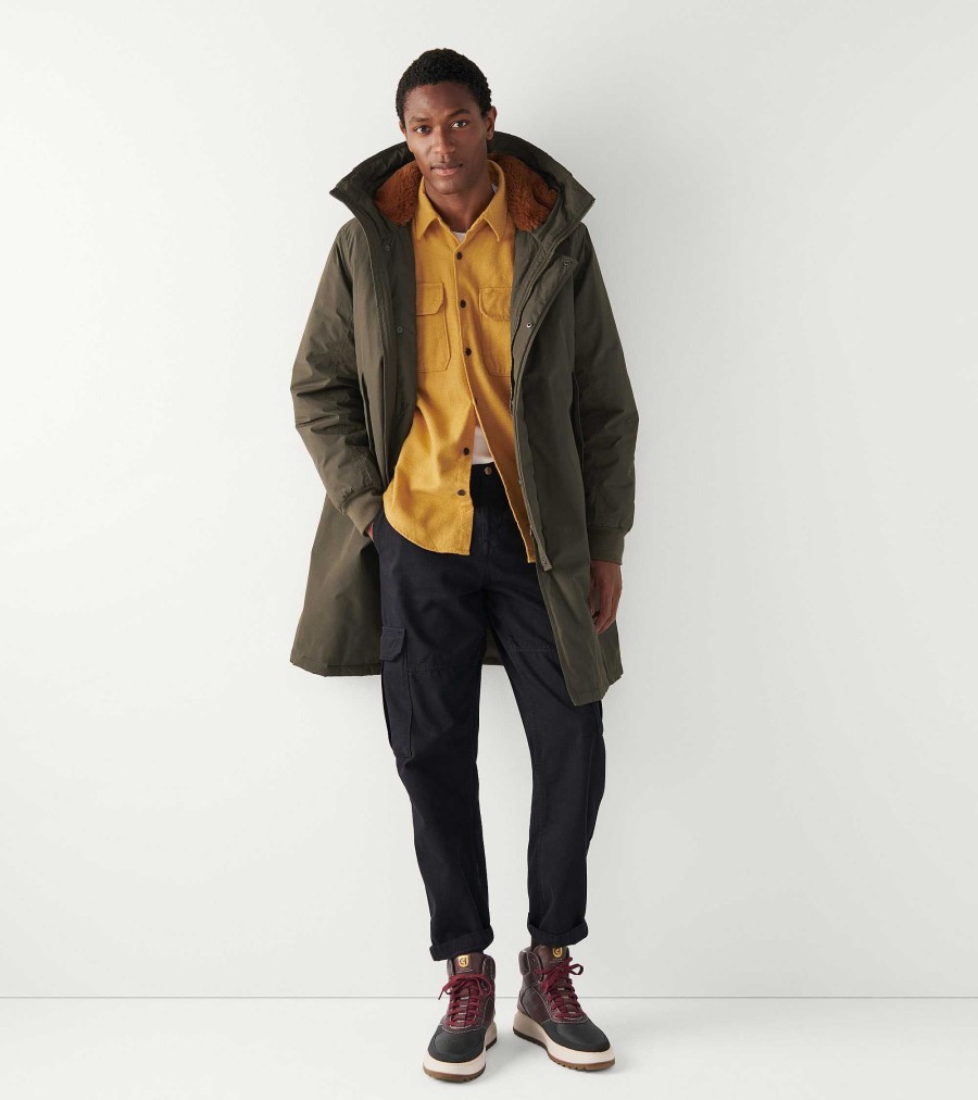 Men Cole Haan Coats & Jackets | Men'S Puffer Parka Olive