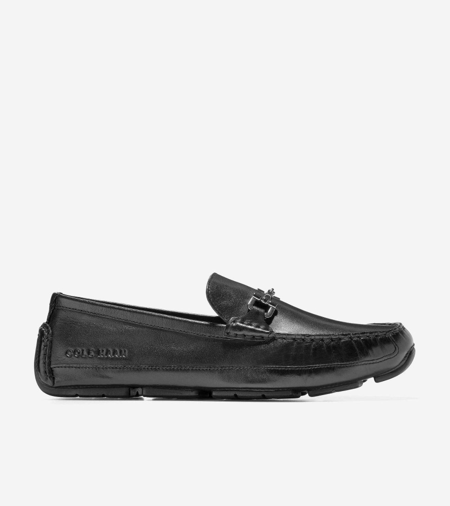 Men Cole Haan Loafers & Drivers | Men'S Wyatt Bit Driver Black