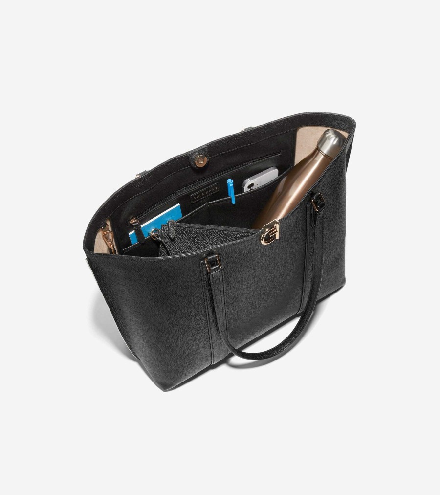 Women Cole Haan Tote Bags | Essential Tote Black