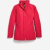 Women Cole Haan Jackets & Coats | Women'S Signature Quilted Classic Jacket Red